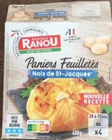 4 Paniers feuilletés Saint Jacques - 4 x 100g
