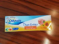 Thon entier à l'huile de tournesol MSC 3x80g 52g (1/10)
