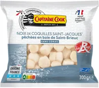 NOIX DE SAINT JACQUES SANS CORAIL ST BRIEUC Pecten MAXIMUS MSC 300G