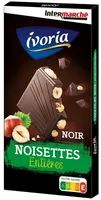 Tablette bloc chocolat noir aux noisettes entières - 200g