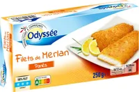 Filets de merlan panés