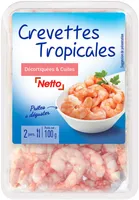 Crevettes tropicales décortiquées cuites (Jumbo )- 100g