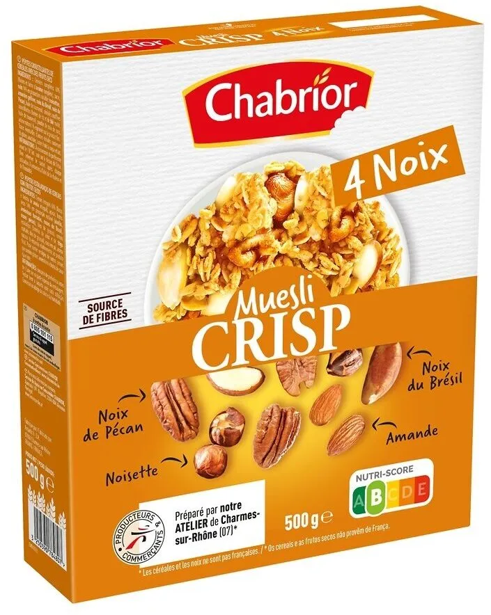 Muesli crisp 4 noix