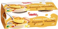 Creme aux œufs saveur vanille 4x100g