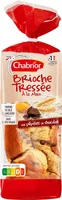 Brioche tressée à la main aux pépites de chocolat