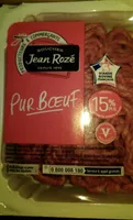 Viande hachée pur boeuf 15%