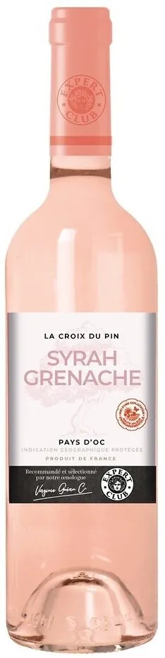 Igp pays d'oc syrah-grenache rosé hve 75 cl la croix du pin