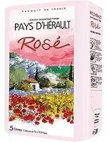 Igp pays d'herault rosé bib 5l