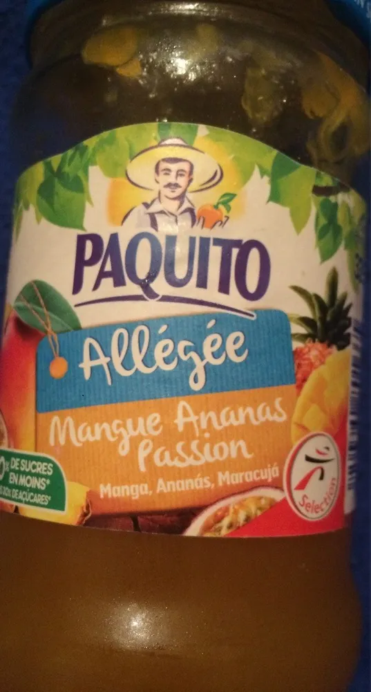 Confiture allégée mangue ananas passion
