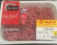 Jean Rozé viande hachée vrac 15% MG la barquette 400 gr