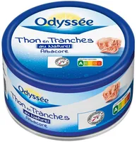 Thon albacore au naturel tranche emboité cru 200g 140g (1/4)