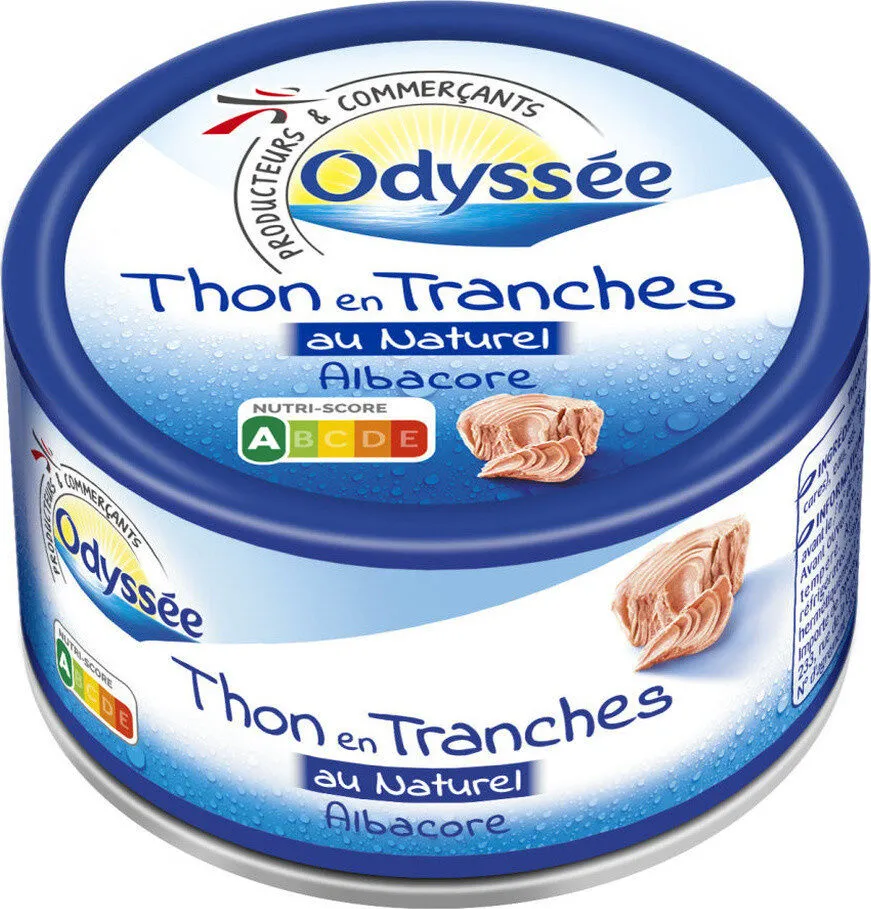 Thon albacore au naturel en tranches