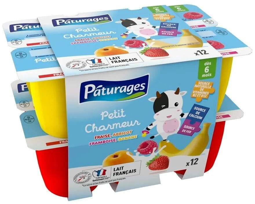 Fromage frais aux fruits 12x50g Petit Charmeur
