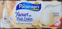 Yaourt au Lait Entier - Saveur Vanille (x 8)