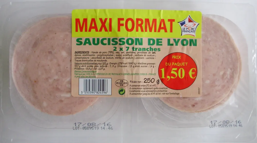 Saucisson de Lyon (2 x 7 tranches)