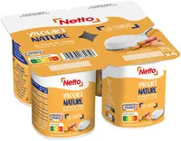 Yaourt nature sucre de canne 4x125g