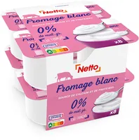 Fromage frais battu nature 0% 8x100g