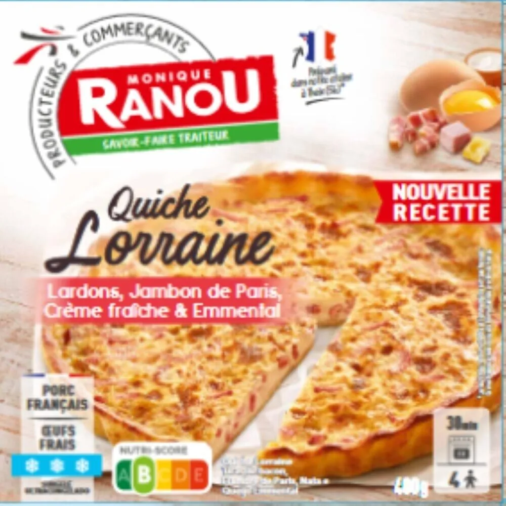 Quiche lorraine surgelée 400g