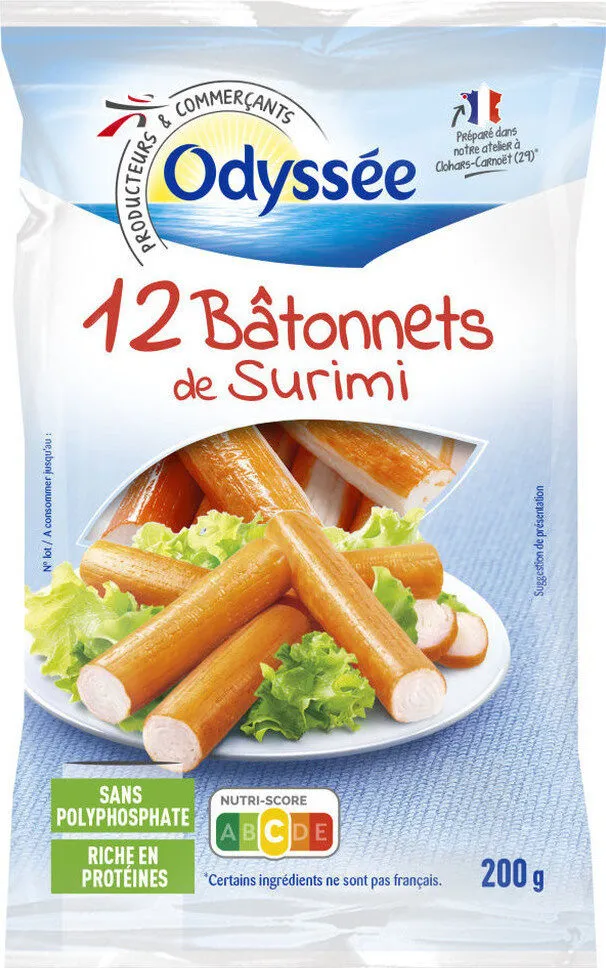 Bâtonnets de surimi