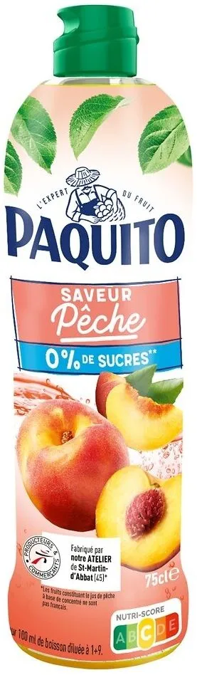 Sirop Zéro saveur Pêche 75cl