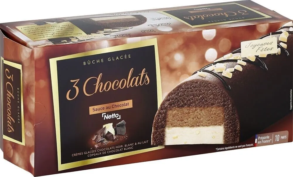 Bûche 3 chocolats (CG) - 1000mL