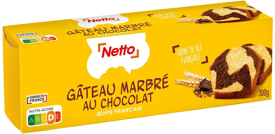 Gâteau marbré au chocolat - 300g