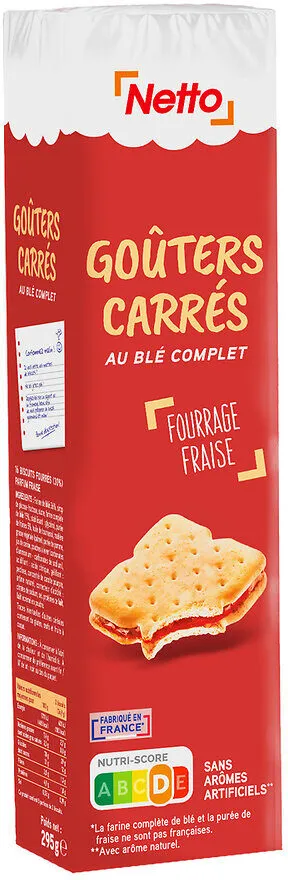16 Fourrés carrés fraise 295G