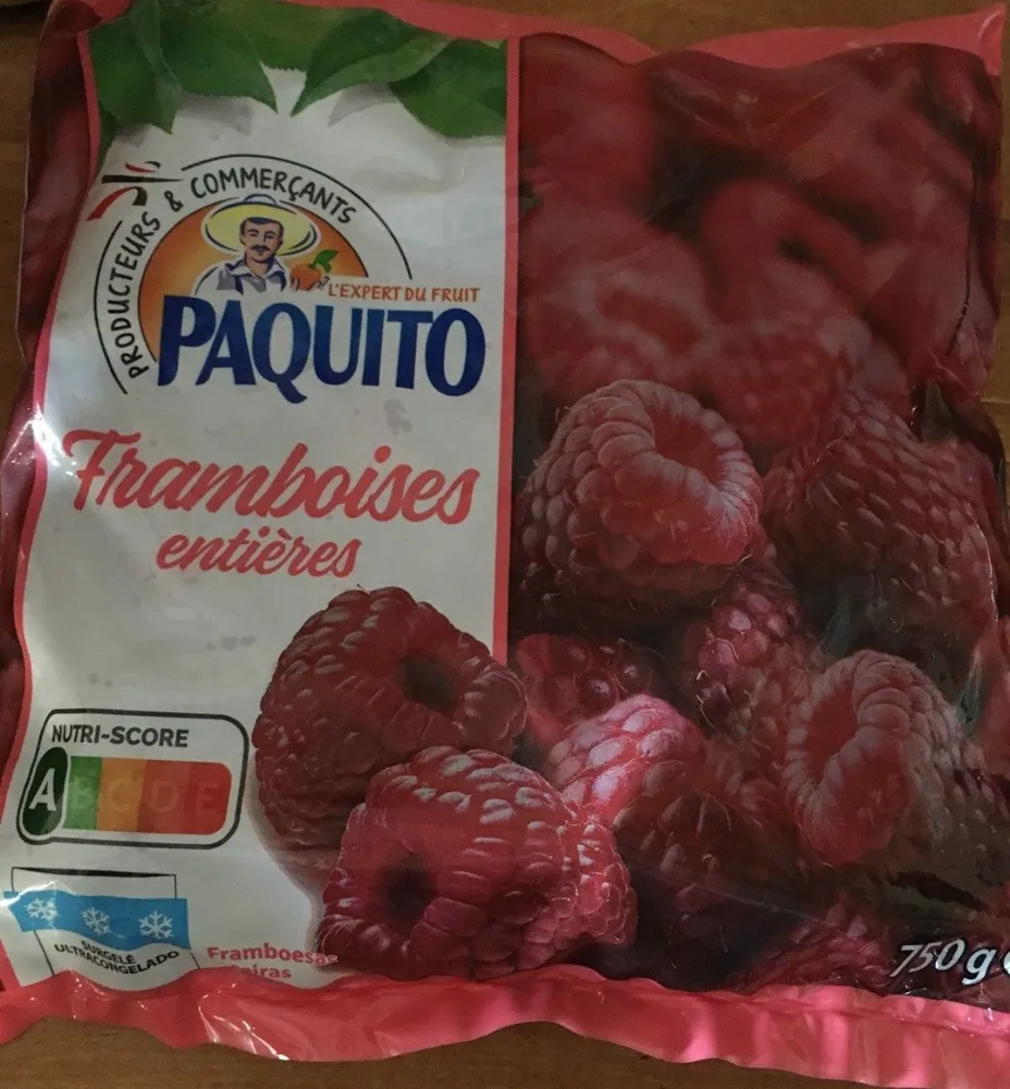 Framboises entières