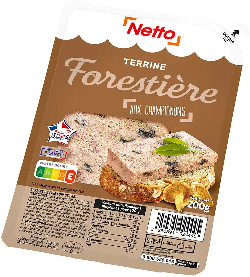 Terrine forestiere 200g
