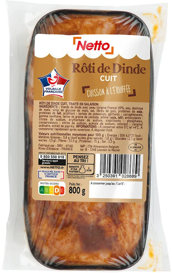 Roti de dinde cuit