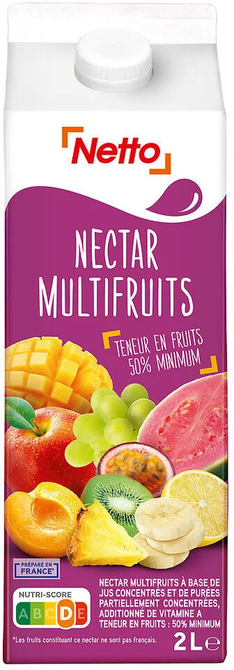 Netto Nectar Multifruits + vitamine A - BK 2L