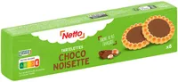 8 Tartelettes chocolat noisette rondes 150G