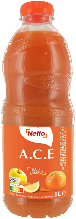 Abc orange carotte citron ace pet 1l