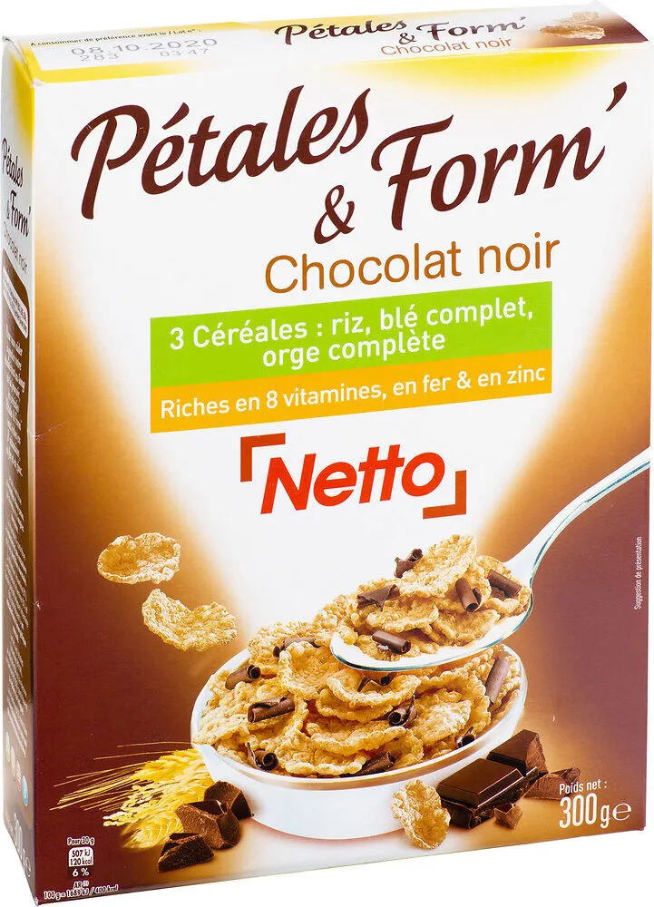 Pétales & form' chocolat noir 300g