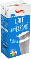Lait uht 1/2 ecreme bq 1l