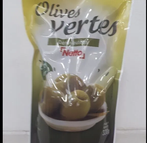 Sachet 320g Olives vertes dénoyautées