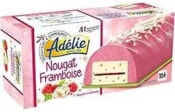 Bûche framboise - nougat (S/G) - 1000mL