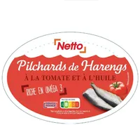 Harengs pilchards à la tomate et à l'huile 367g