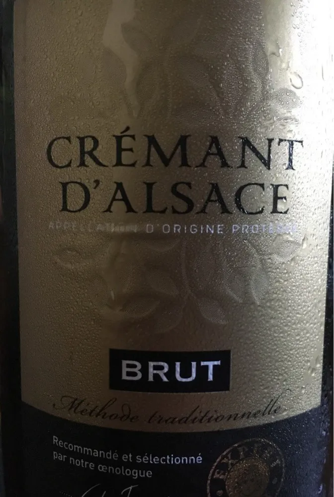 Cremant d'Alsace brut, cuvee St Sebastien Hauller,