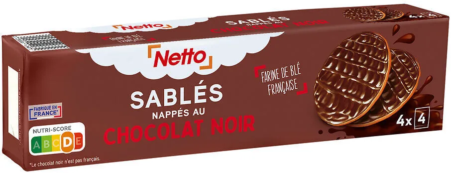 Sablé nappé noir - 195g