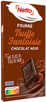 Tablette fourrée chocolat noir truffe et éclat de fèves de cacao - 150g