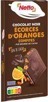 Tablette bloc chocolat noir aux écorces d'oranges - 200g