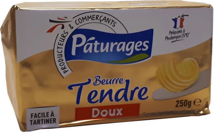 BEURRE TENDRE DOUX PQ 250g origine UE