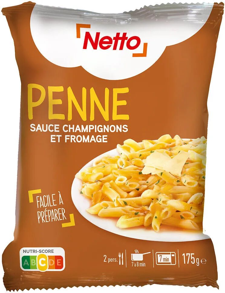 Penne sauce champignons et fromage