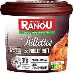 RILLETTES POULET ROTI 220g massif TRAD - FRANCE