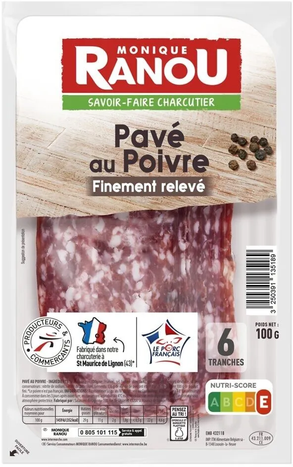 LS Pavé au poivre 6T 100g - massif TRAD