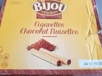 Cigarettes chocolat noisettes bijou