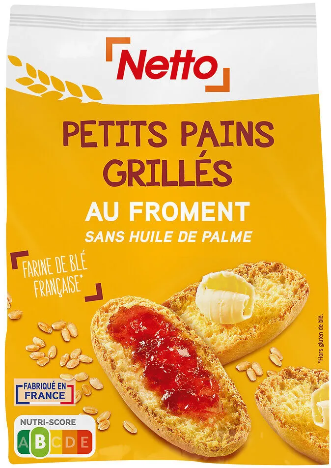 Petits pains grillés nature / au froment