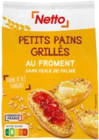 Petits pains grillés nature / au froment