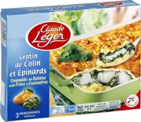 Gratin de colin et Epinards - MSC